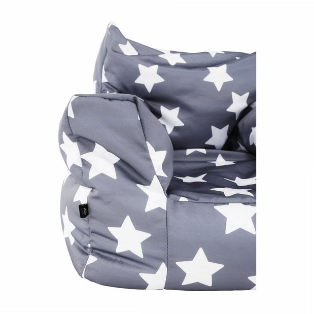 Sedací vak Buff Beauty (šedá + bílá)