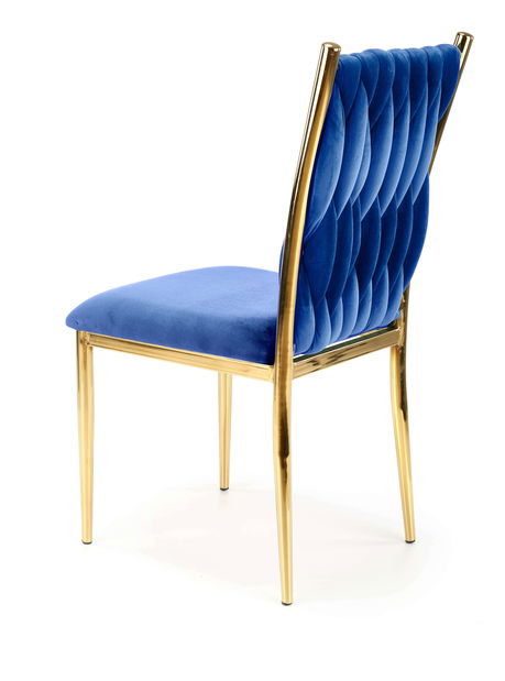 Set 2 ks. jídelních židlí Kimiko (tmavě modrá + zlatá) *výprodej