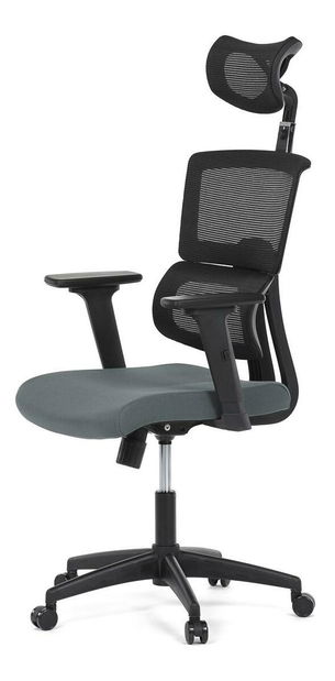 Kancelářské křeslo Kurosadas (šedá + černá)
