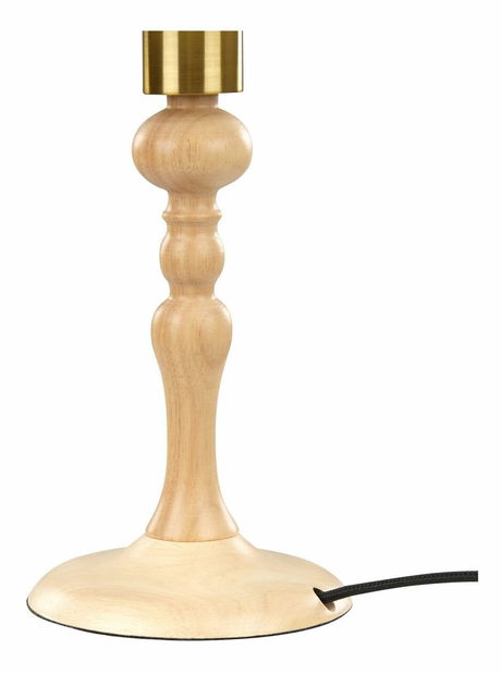 Stolní lampa Claudius (bílá + světlé dřevo)