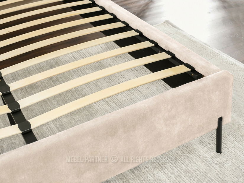 Manželská postel 160 cm Apelar (krémová + černá)