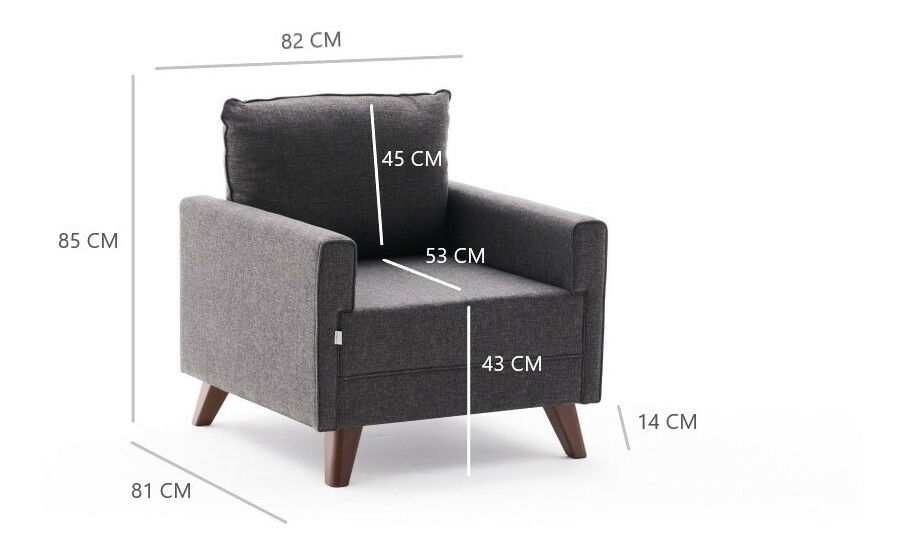 Křeslo Bellina (černá)