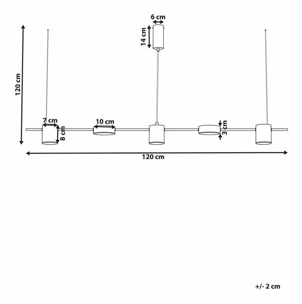 Závěsné svítidlo Salam (černá)