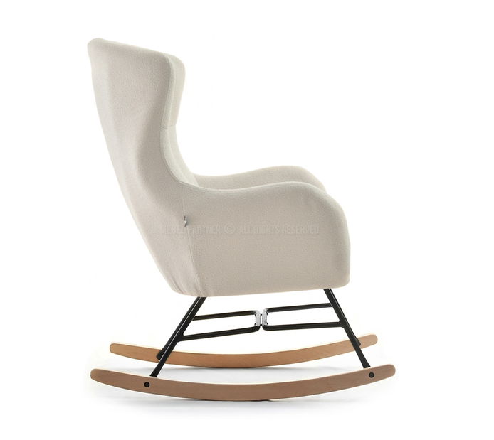 Křeslo Nesí (béžová + buk černý)