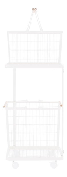 Regál s košíky Dagmar (bílá)