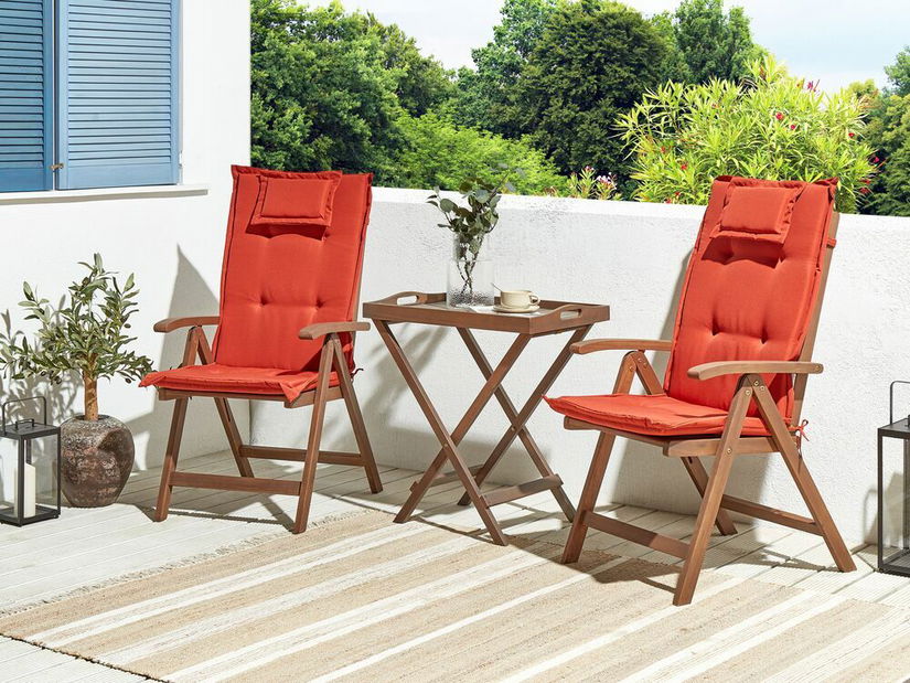 Zahradní sestava Amati (tmavé dřevo + červená)