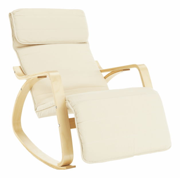 Houpací křeslo Runde (krémová) *výprodej