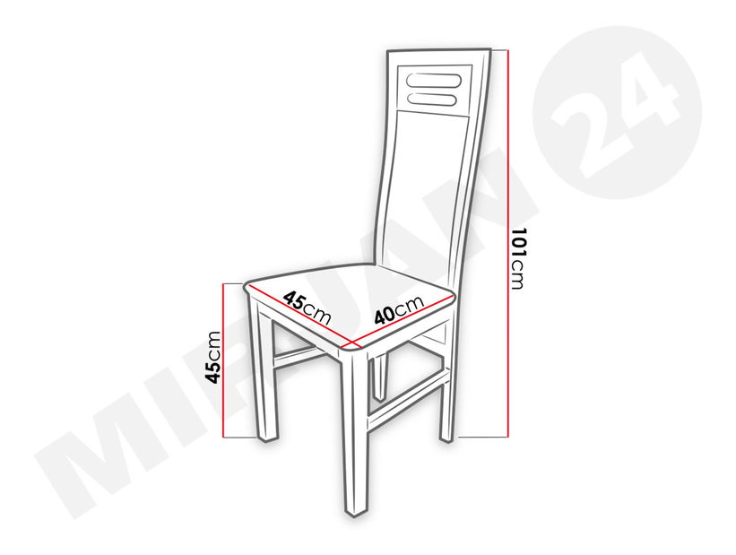 Jídelní židle Jako JK65 (wenge + béžová)