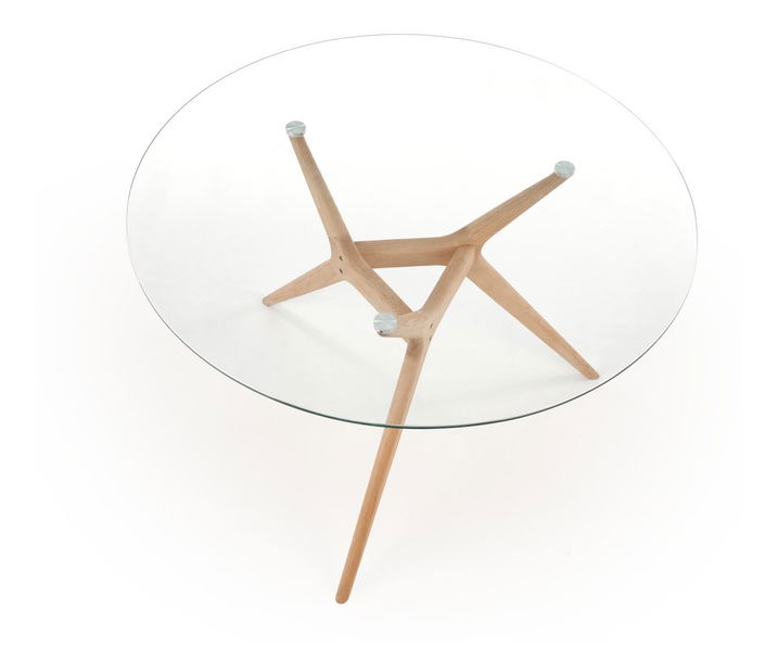 Jídelní stůl Amasa (průhledná) (pro 4 osoby)