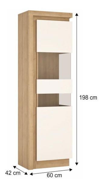 Vitrína Leonan 03 (s osvětlením) (P)