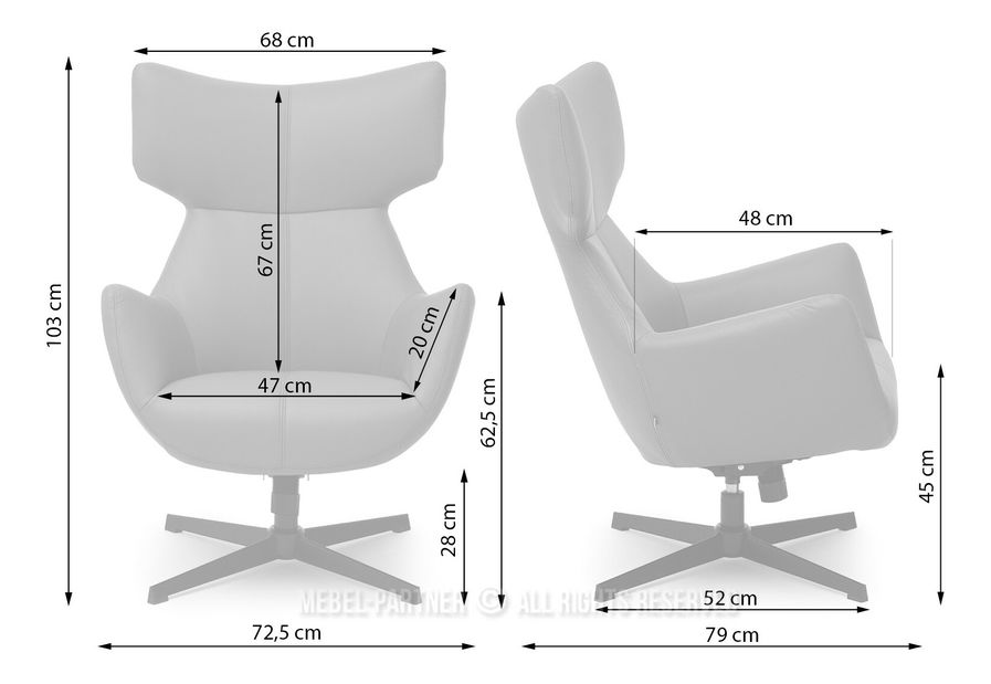 Relaxační křeslo Lordon (hnědá + černá)