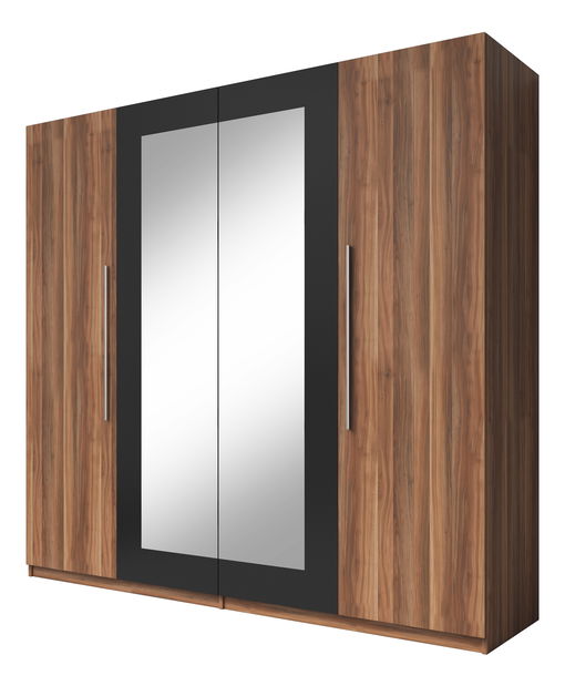 Šatní skříň Verwood Typ 20 (ořech + černá)