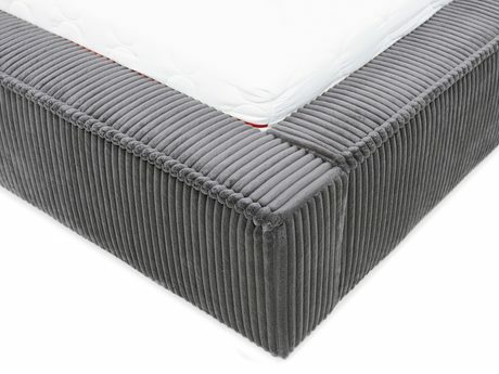 Manželská postel 160 cm Gretty S (tmavě šedá) (s roštem) (s úl. prostorem)