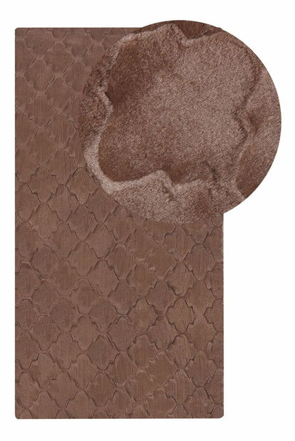 Koberec z umělé kožešiny 80 x 150 cm Gharry (hnědá)
