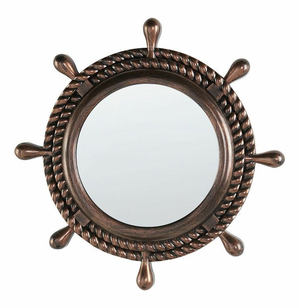 Nástěnné zrcadlo Ginger (hnědá)