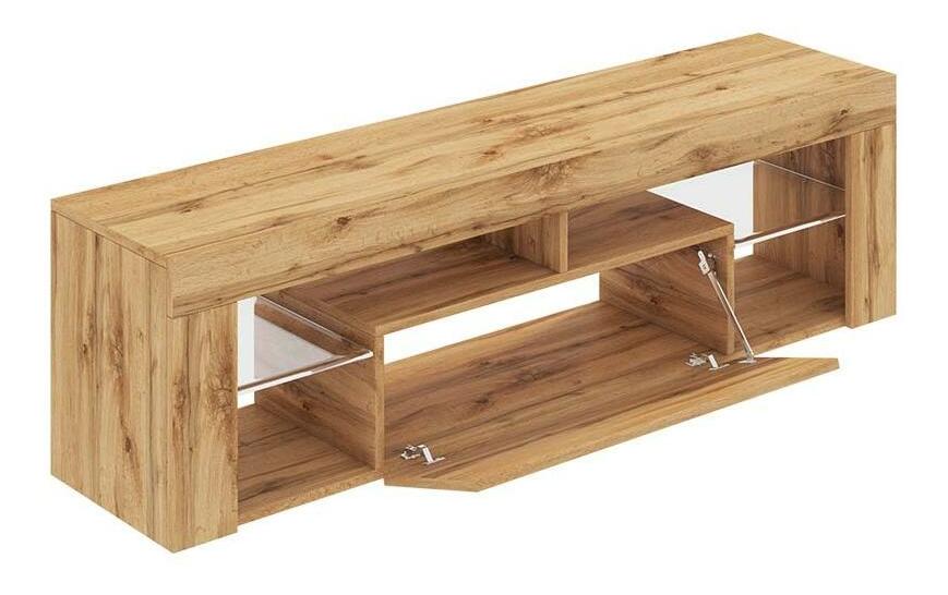 TV skříňka/stolek Bionca (s osvětlením) (dub lancaster)