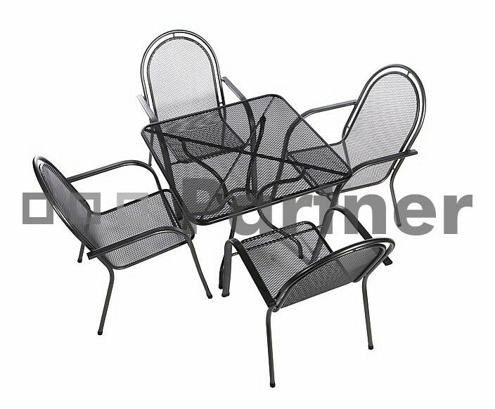 Zahradní nábytek Corina II 90 cm 1+4 (Kov)