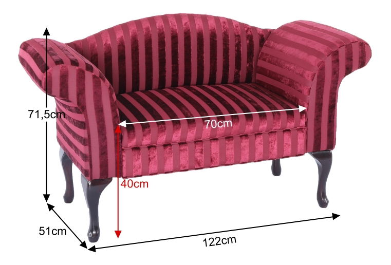 Křeslo Ankizy červená