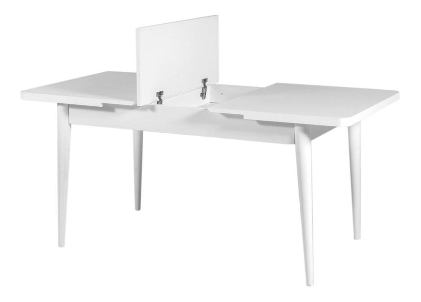 Rozkládací jídelní stůl Vlasta 1 (bílá) (pro 6 osob)