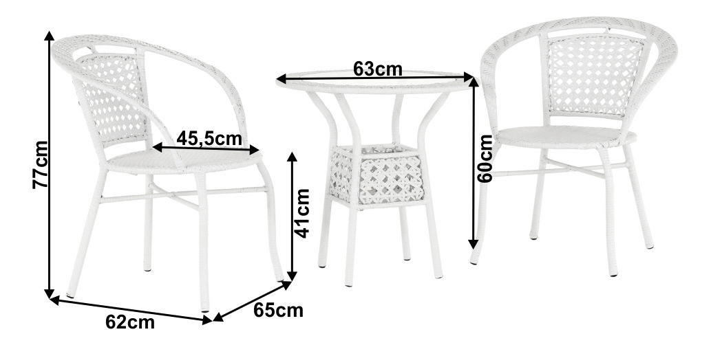 Zahradní ratanový set 1+2 Jenna