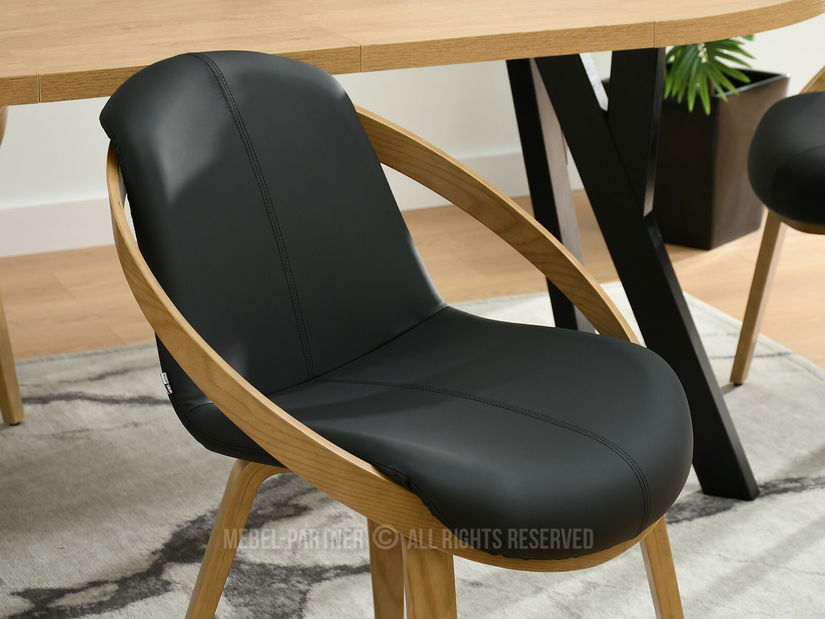 Židle Lila K (černá + dub)