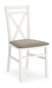 Jídelní židle Delmar bílá (bílá + béžová)