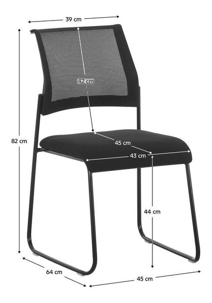 Konferenční křeslo Bardo (černá)