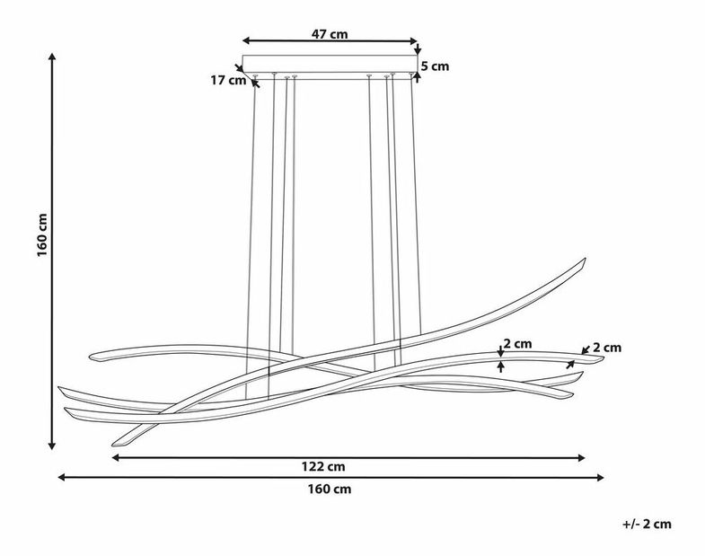 Závěsné svítidlo Cesar (černá)