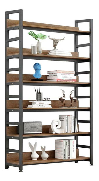 Regál Jandes 2 (dub tmavý + černá)