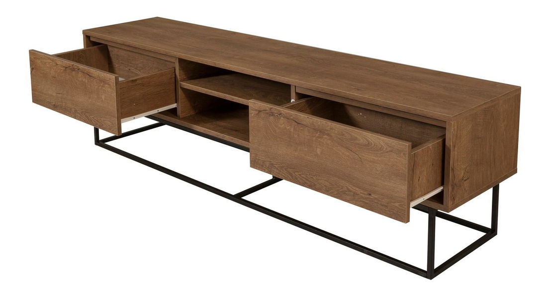 Souprava nábytku do obývacího pokoje Laxi 13 (ořech + černá)