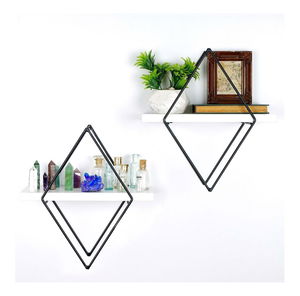 Dekorativní nástěnná police Duvelo 15 (bílá)