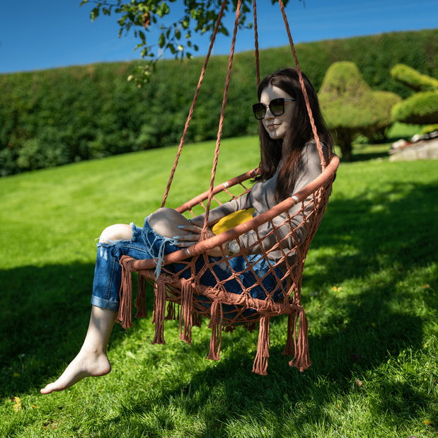 Závěsné křeslo Amari (cihlová)