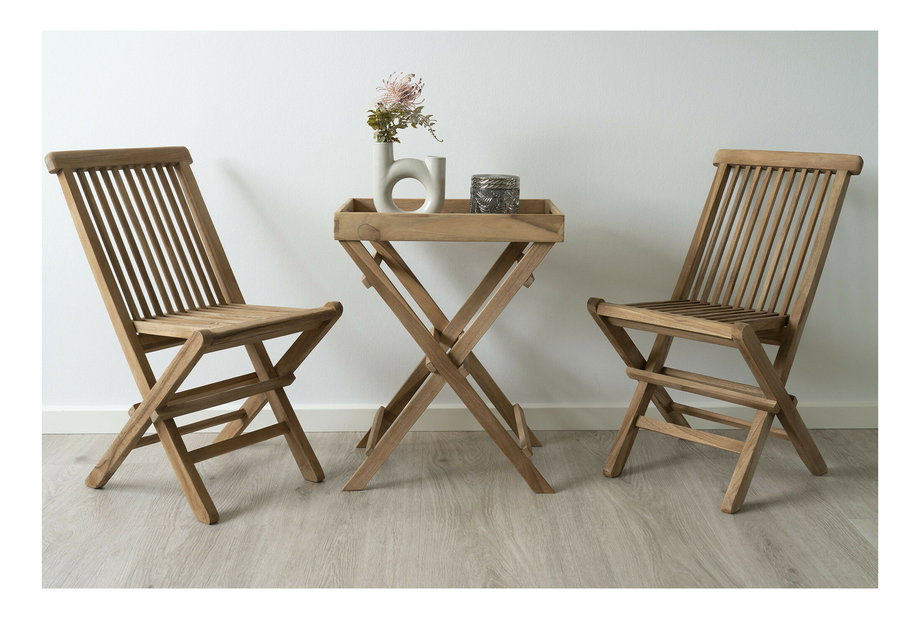 Dětská zahradní židle Tvevania 2 (přírodní)