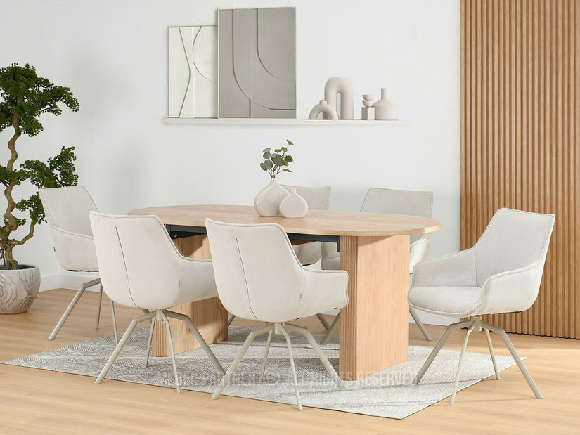 Židle Liam (světlobéžová + béžová)