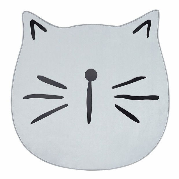 Dětský koberec ⌀ 100 cm Kity (bílá)