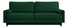 Pohovka trojsedačka Toblera (zelená)