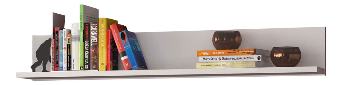 Polička 130 cm Ethan (bílá)