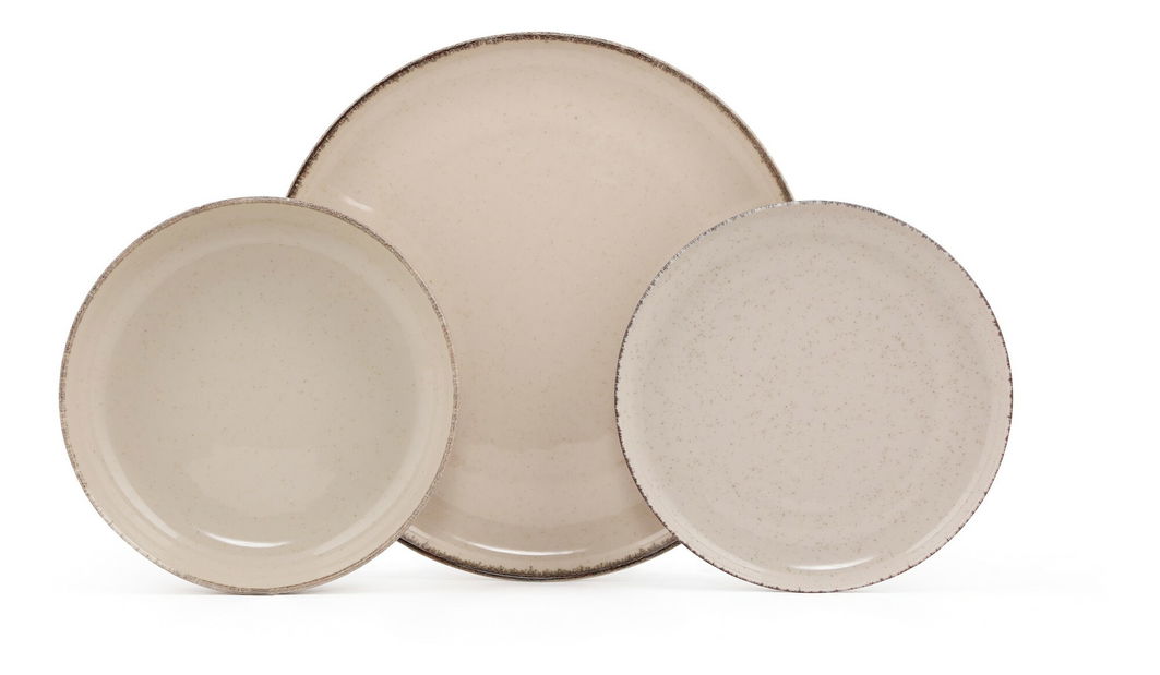 Jídelní souprava (18 ks.) Modvi (skořicová)