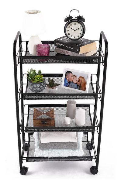 Servírovací vozík Myron (černá)