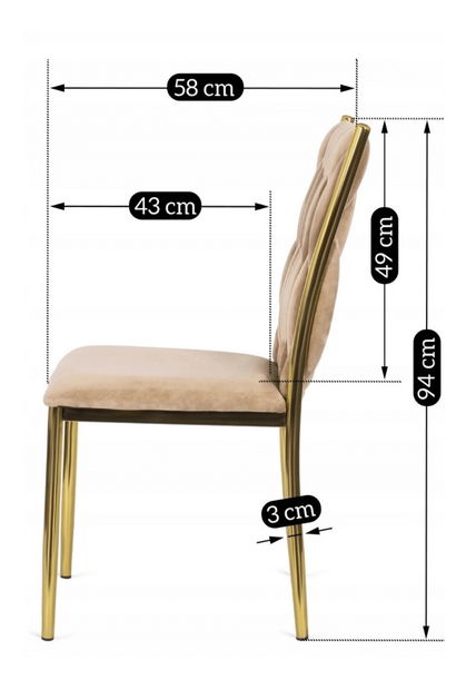 Jídelní židle Deboladas (béžová)