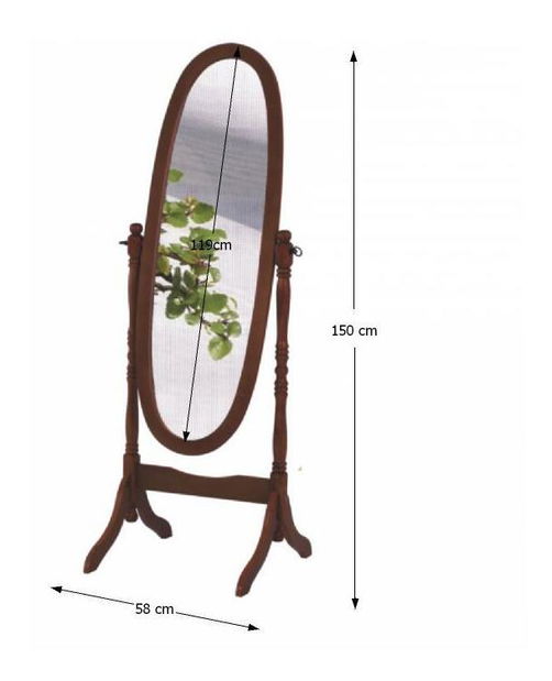 Zrcadlo Magnolia (ořech)