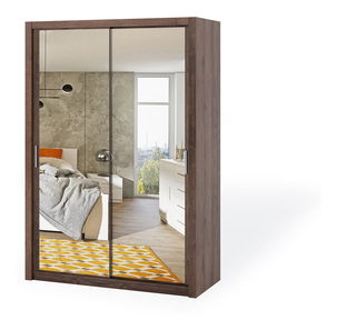 Šatní skříň Bonaparte SZ150 (dub monastery) (se zrcadlem)