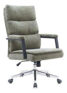 Kancelářské křeslo Zonnos (zelená + chrom)