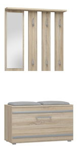 Předsíňová sestava Oasis 1 (dub sonoma) (se zrcadlem)
