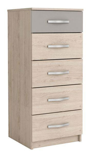 Komoda Bihop (dub arizona + šedá)