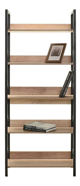 Regál Madobo 5 (ořech + černá)