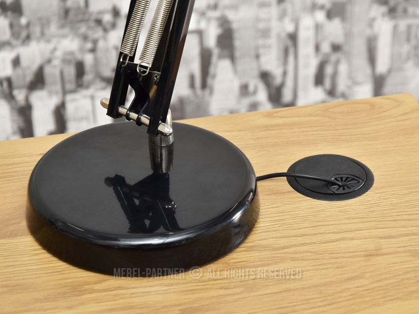 PC stolek Osto 120 (dub černý + černá)