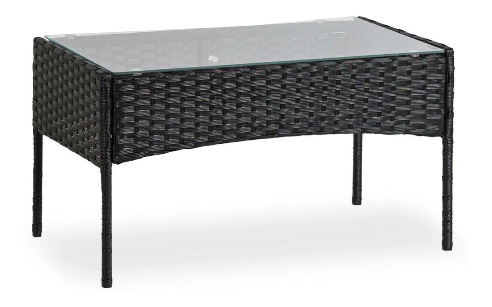 Zahradní set Manta (černá + béžová) (pro 4 osoby)