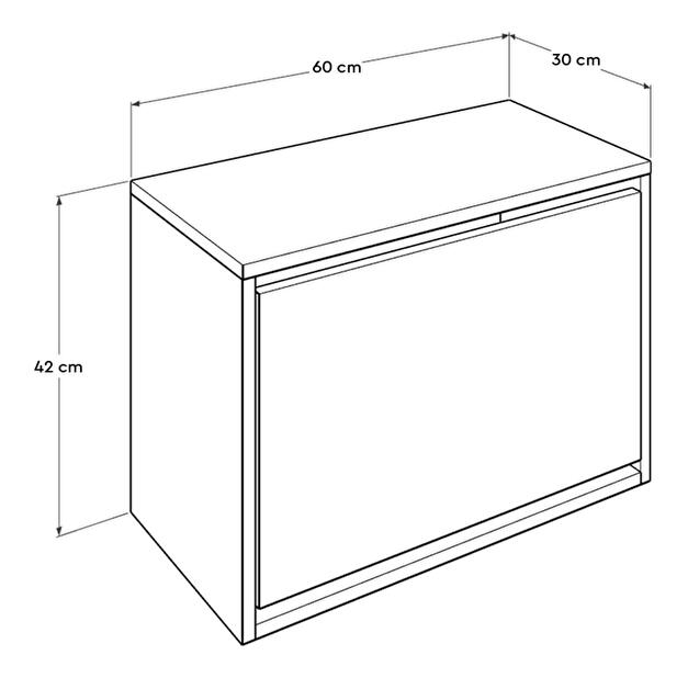 Skříňka na boty Sashi (Ořech Oslo)