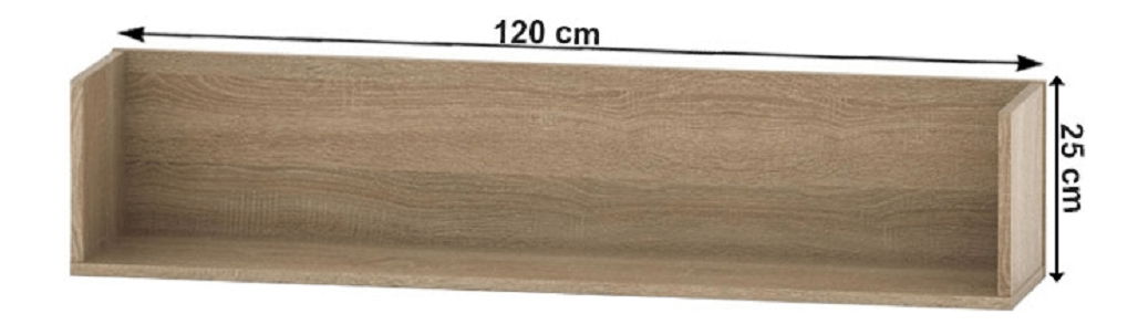 Nástěnná police 029-00 Asista (dub sonoma)